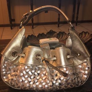 Burberry Handbag Small Light Gold